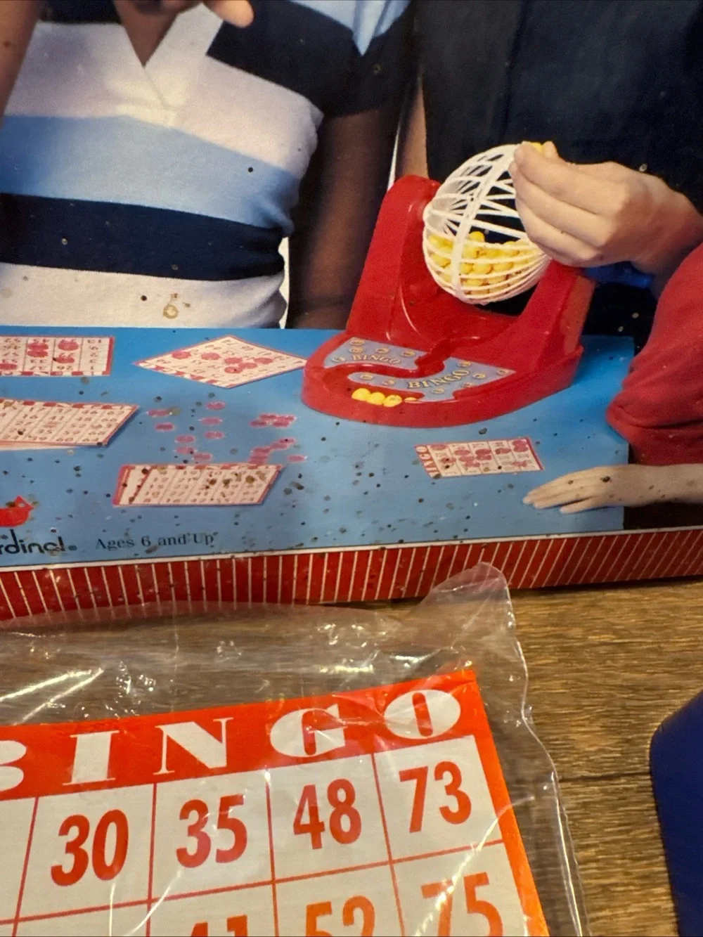 2004 Cardinal Deluxe Bingo Family Game with Box, Balls, Cage, Cards, Directions